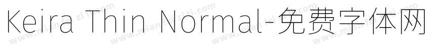 Keira Thin Normal字体转换